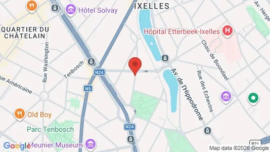 Apartments for rent i Brussels Elsene - kort over placeringen