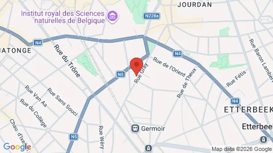 Apartments for rent i Brussels Elsene - kort over placeringen