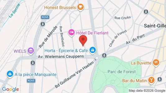 Apartments for rent i Brussels Vorst - kort over placeringen