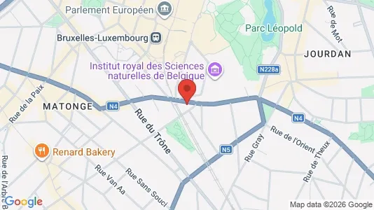 Apartments for rent i Brussels Elsene - kort over placeringen