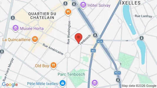 Apartments for rent i Brussels Elsene - kort over placeringen