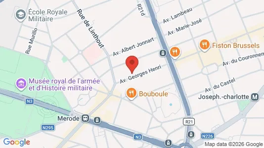 Apartments for rent i Brussels Sint-Lambrechts-Woluwe - kort over placeringen