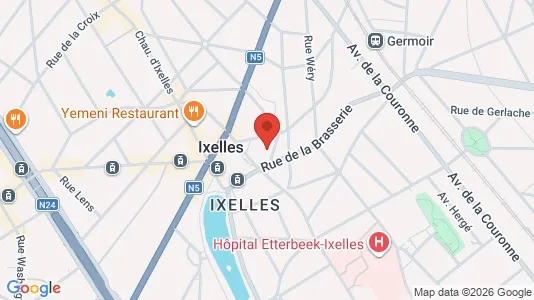 Apartments for rent i Brussels Elsene - kort over placeringen
