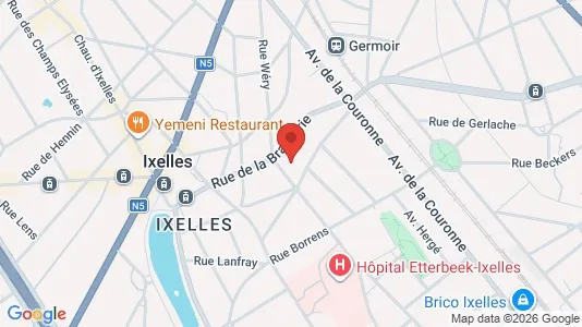 Apartments for rent i Brussels Elsene - kort over placeringen