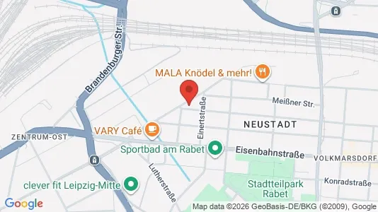 Apartments for rent i Leipzig - kort over placeringen