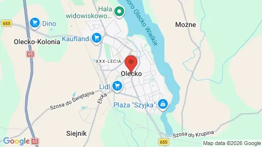Apartments for rent i Olecki - kort over placeringen