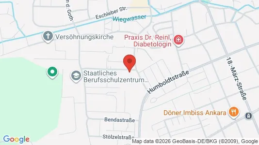 Apartments for rent i Gotha - kort over placeringen