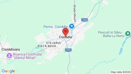 Apartments for rent i Cisnădie - kort over placeringen