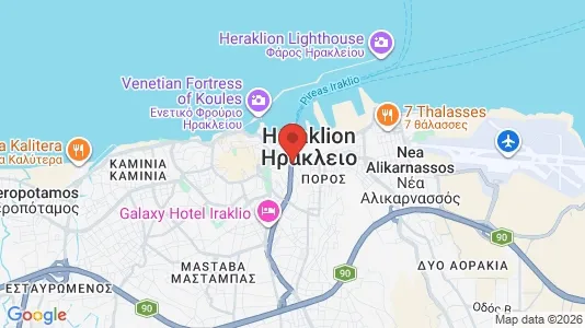 Apartments for rent i Heraklion - kort over placeringen