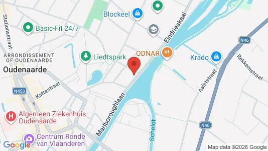 Apartments for rent i Oudenaarde - kort over placeringen