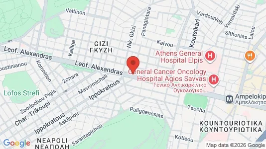 Apartments for rent i Athens Ampelokipoi - kort over placeringen