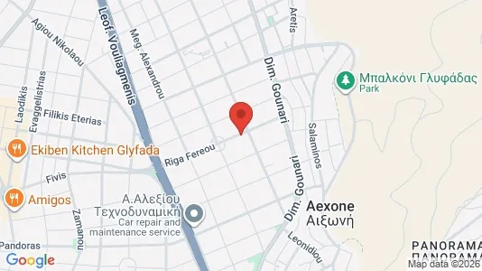Apartments for rent i Glyfada - kort over placeringen