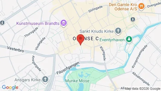 Apartments for rent i Odense C - kort over placeringen