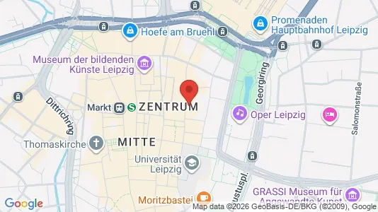 Rooms for rent i Leipzig - kort over placeringen