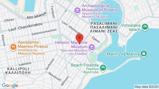Apartments for rent i Piraeus - kort over placeringen