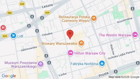 Apartments for rent i Warszawa Wola - kort over placeringen