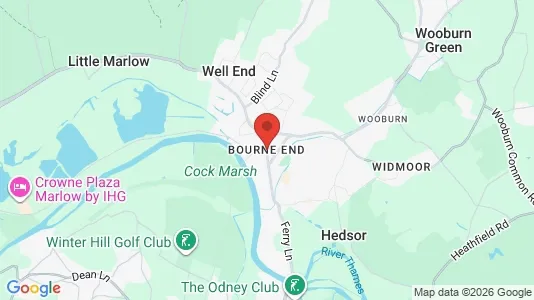 Houses for rent i Bourne end - Buckinghamshire - kort over placeringen