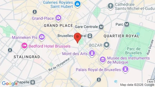 Apartments for rent i Stad Brussel - kort over placeringen