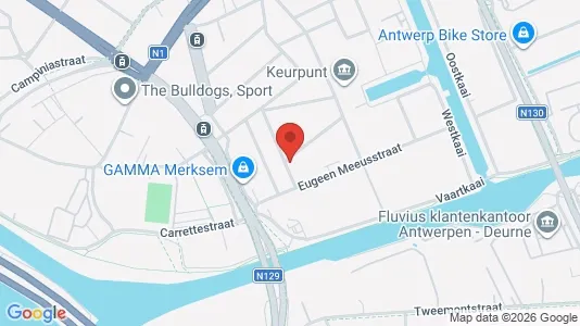 Apartments for rent i Antwerp Merksem - kort over placeringen