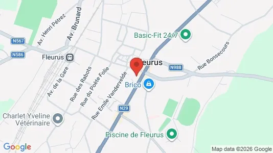 Apartments for rent i Fleurus - kort over placeringen