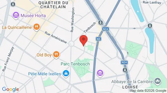 Apartments for rent i Brussels Elsene - kort over placeringen