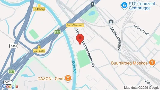 Apartments for rent i Gent Ledeberg - kort over placeringen