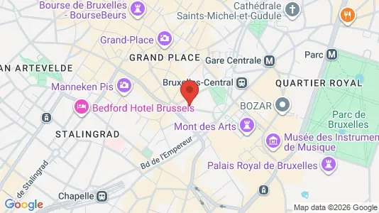 Apartments for rent i Stad Brussel - kort over placeringen