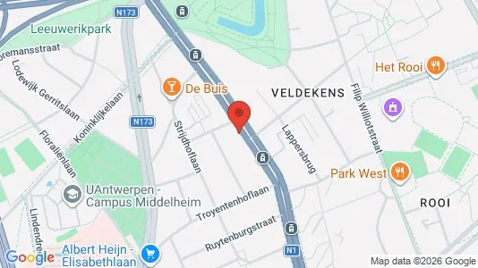 Apartments for rent i Antwerp Berchem - kort over placeringen