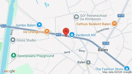 Apartments for rent i Balen - kort over placeringen