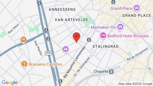 Apartments for rent i Stad Brussel - kort over placeringen