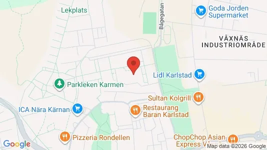 Apartments for rent i Karlstad - kort over placeringen