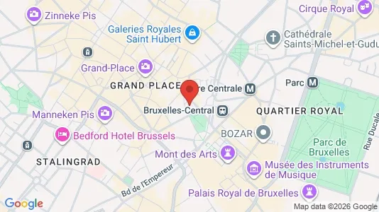 Apartments for rent i Stad Brussel - kort over placeringen