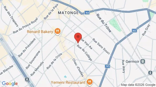 Apartments for rent i Brussels Elsene - kort over placeringen