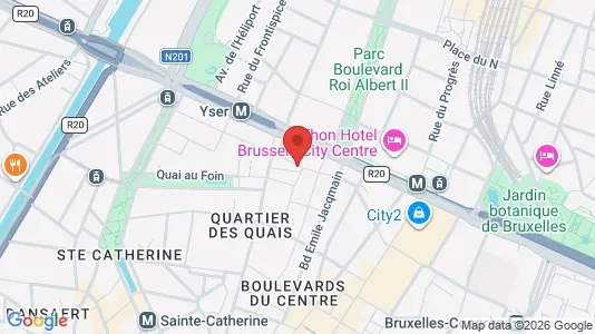 Apartments for rent i Stad Brussel - kort over placeringen
