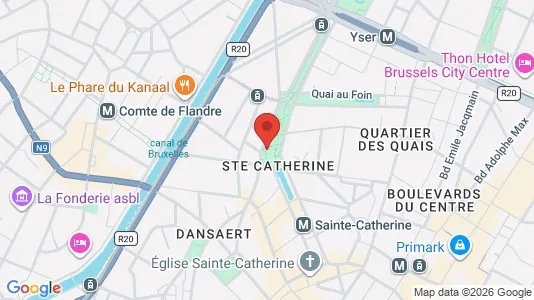 Apartments for rent i Stad Brussel - kort over placeringen