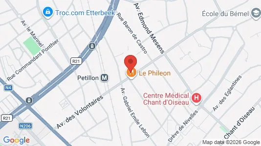 Apartments for rent i Brussels Etterbeek - kort over placeringen