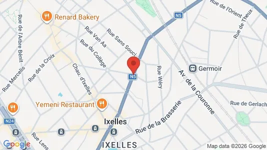 Apartments for rent i Brussels Elsene - kort over placeringen