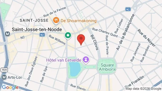 Apartments for rent i Stad Brussel - kort over placeringen