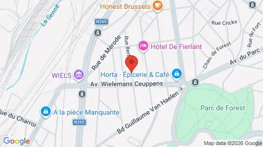 Apartments for rent i Brussels Vorst - kort over placeringen