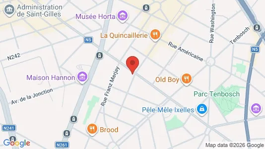 Apartments for rent i Brussels Elsene - kort over placeringen