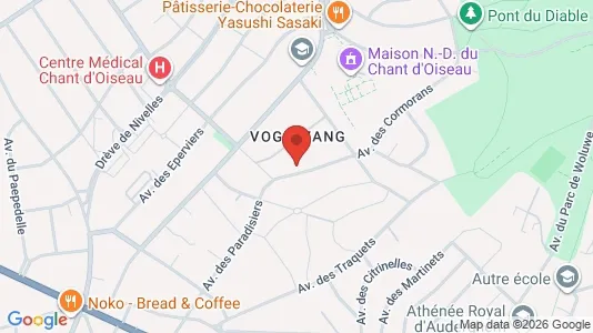 Apartments for rent i Brussels Sint-Pieters-Woluwe - kort over placeringen