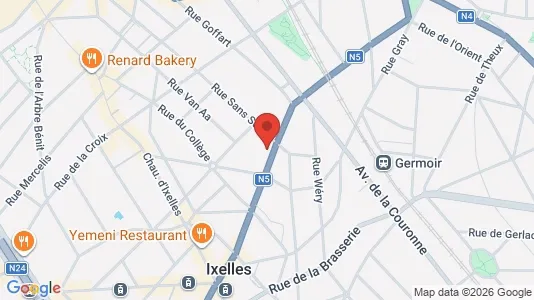Apartments for rent i Brussels Elsene - kort over placeringen