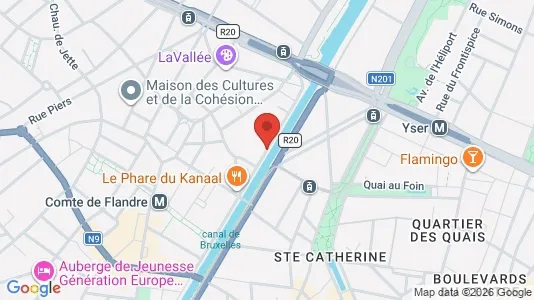 Apartments for rent i Brussels Sint-Jans-Molenbeek - kort over placeringen