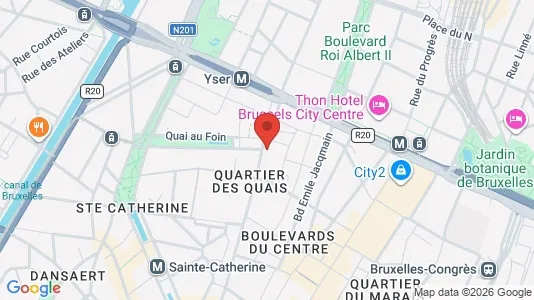 Apartments for rent i Stad Brussel - kort over placeringen