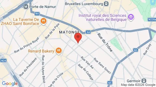 Apartments for rent i Brussels Elsene - kort over placeringen