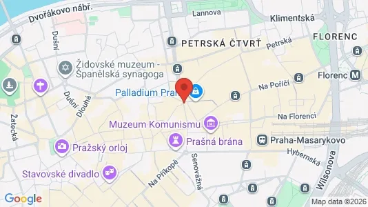 Apartments for rent i Prague 1 - kort over placeringen