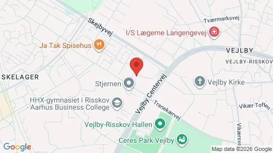 Apartments for rent i Risskov - kort over placeringen