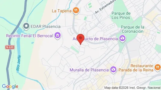 Apartments for rent i Plasencia - kort over placeringen