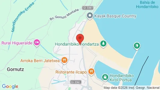 Apartments for rent i Hondarribia - kort over placeringen