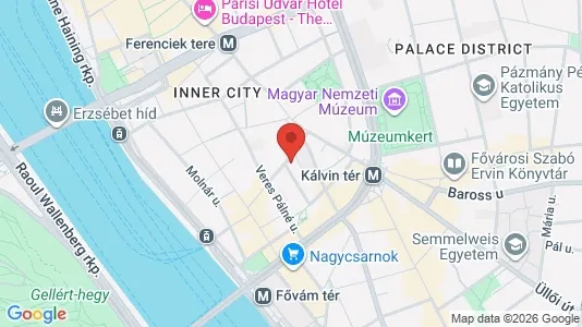 Apartments for rent i Budapest Belváros-Lipótváros - kort over placeringen